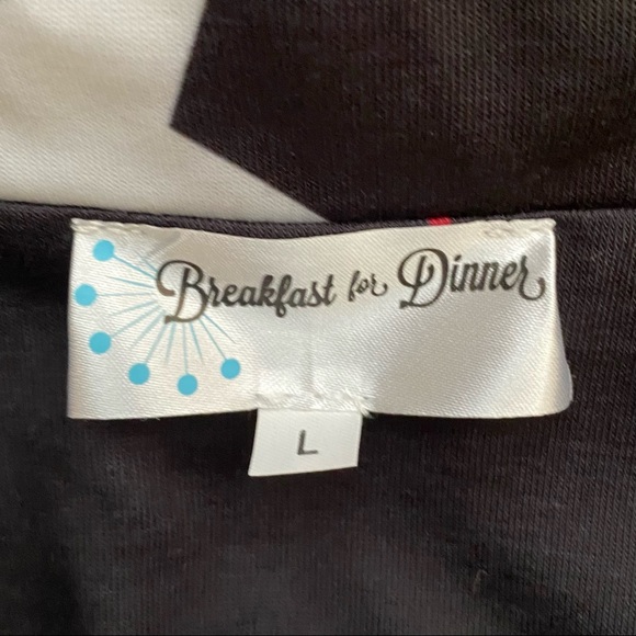 NWOT ModCloth Cosmic Confetti Black Pajama Shorts Set - Picture 7 of 7